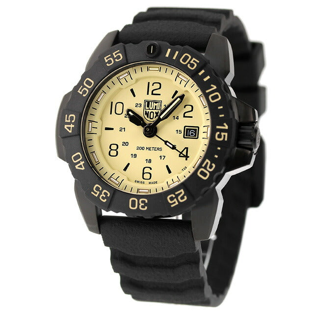 ルミノックス NAVY SEAL RSC 3250 腕時計 ブランド メンズ 替えベルト 3251.CBNSF.SET アナログ ベージュ ブラック 黒 スイス製 l3251-CBNSF-SET