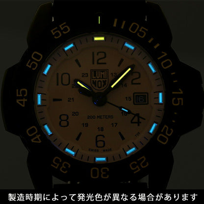 ルミノックス NAVY SEAL RSC 3250 腕時計 ブランド メンズ 替えベルト 3251.CBNSF.SET アナログ ベージュ ブラック 黒 スイス製 l3251-CBNSF-SET