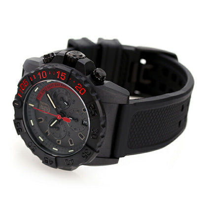 ルミノックス 3580シリーズ ネイビーシールズ クロノグラフ 45mm 3581.EY LUMINOX 腕時計 ブラック レッド l3581-EY