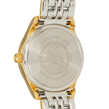 ロンジン リール クォーツ 電池式 腕時計 ブランド レディース LONGINES L4.259.2.11.7 アナログ ホワイト シルバー ゴールド 白 スイス製 L4-259-2-11-7