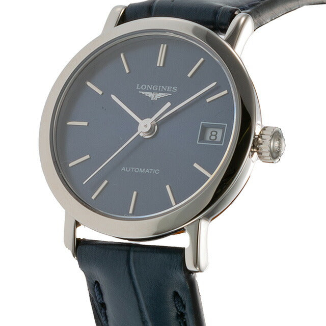 ロンジン エレガント 自動巻き 腕時計 ブランド レディース LONGINES L4.309.4.92.2 アナログ ブルー スイス製 L4-309-4-92-2