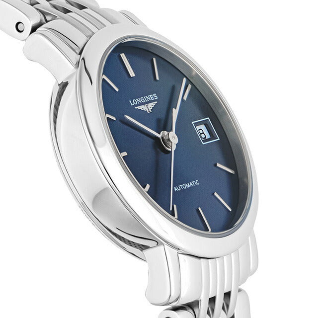 ロンジン エレガント 自動巻き 腕時計 ブランド レディース LONGINES L4.309.4.92.6 アナログ ブルー スイス製 L4-309-4-92-6