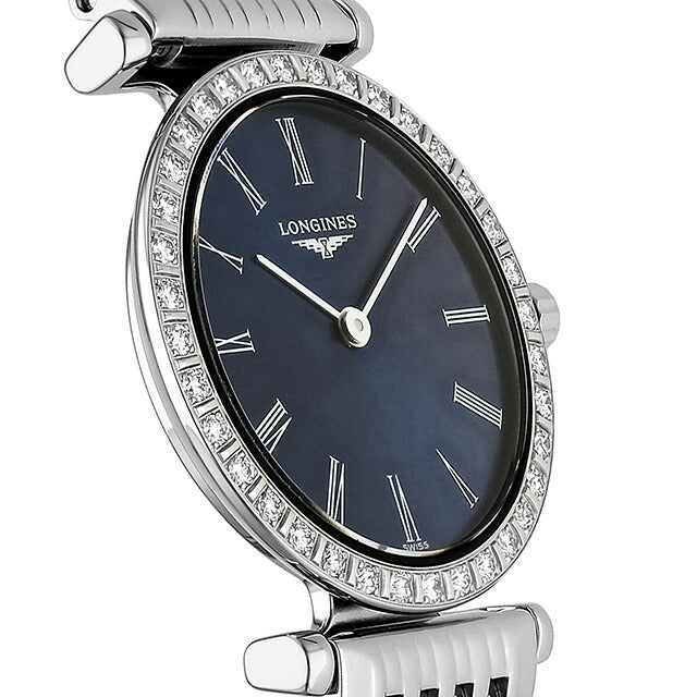ロンジン グランクラシック クォーツ 電池式 腕時計 ブランド レディース LONGINES L4.341.0.94.6 アナログ ブルー スイス製 L4-341-0-94-6