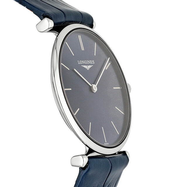 ロンジン グランクラシック クォーツ 電池式 腕時計 ブランド レディース LONGINES L4.512.4.95.2 アナログ ブルー スイス製 L4-512-4-95-2