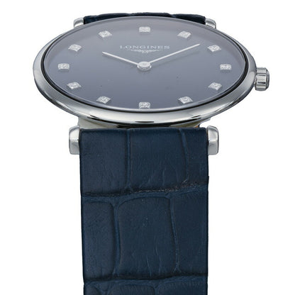 ロンジン グランクラシック クォーツ 電池式 腕時計 ブランド レディース LONGINES L4.512.4.97.2 アナログ ネイビー ブルー スイス製 L4-512-4-97-2