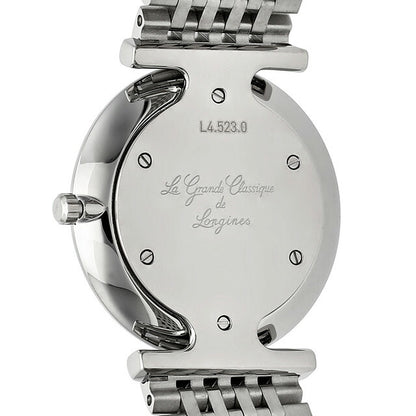 ロンジン グランクラシック クォーツ 電池式 腕時計 ブランド レディース ダイヤモンド LONGINES L4.523.0.97.6 アナログ ブルー スイス製 L4-523-0-97-6