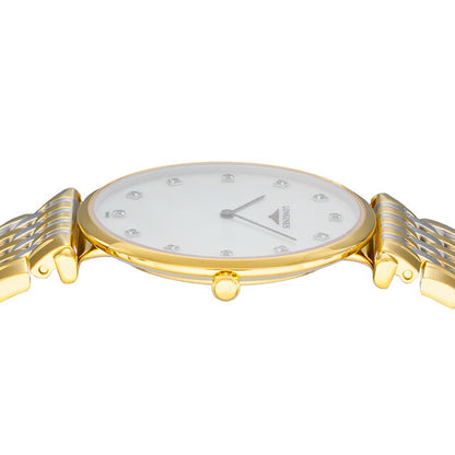 ロンジン グランクラシック クォーツ 電池式 腕時計 ブランド レディース LONGINES L4.709.2.88.7 アナログ ホワイトシェル ゴールド L4-709-2-88-7