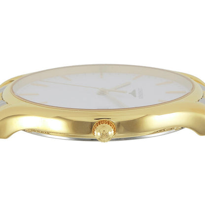 ロンジン リール クォーツ 電池式 腕時計 ブランド メンズ LONGINES L4.759.2.12.7 アナログ ホワイト ゴールド シルバー 白 スイス製 L4-759-2-12-7