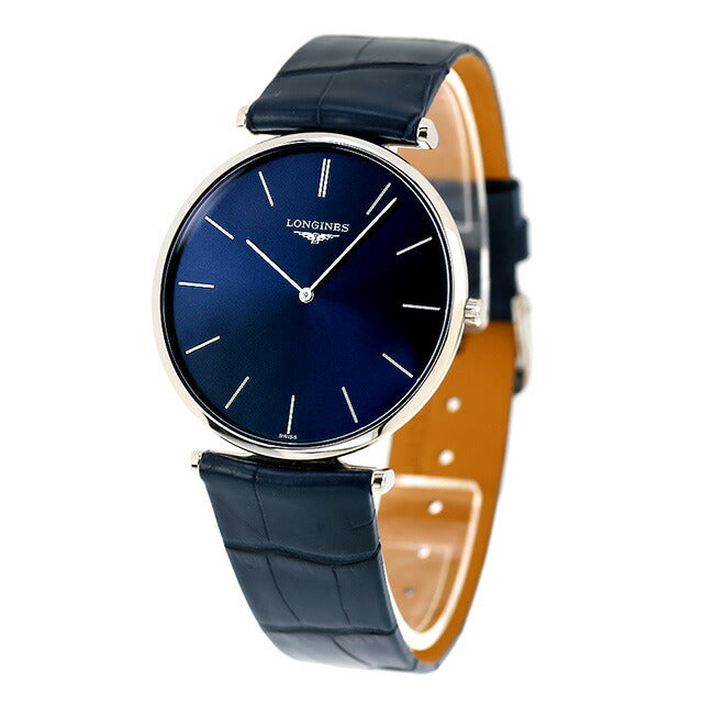 ロンジン グランクラシック クォーツ 電池式 腕時計 ブランド メンズ LONGINES L4.766.4.95.2 アナログ ブルー スイス製 L4-766-4-95-2