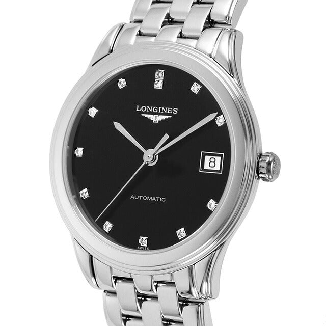 ロンジン フラッグシップ 自動巻き 腕時計 ブランド メンズ LONGINES L4.774.4.57.6 アナログ ブラック 黒 スイス製 L4-774-4-57-6