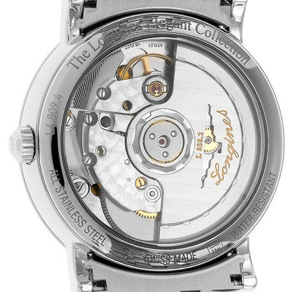 ロンジン エレガント 自動巻き 腕時計 ブランド レディース LONGINES L4.809.4.57.6 アナログ ブラック 黒 スイス製 L4-809-4-57-6