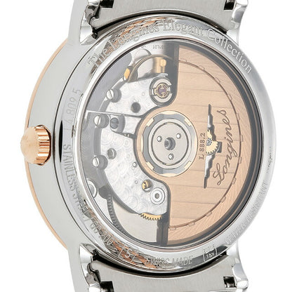 ロンジン エレガント 自動巻き 腕時計 ブランド レディース LONGINES L4.809.5.11.7 アナログ ホワイト シルバー ローズゴールド 白 L4-809-5-11-7