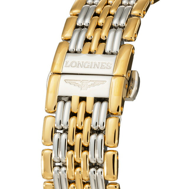 ロンジン リール 自動巻き 腕時計 ブランド メンズ LONGINES L4.860.2.12.7 アナログ ホワイト ゴールド シルバー 白 スイス製 L4-860-2-12-7
