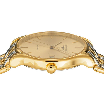 ロンジン リール 自動巻き 腕時計 ブランド メンズ LONGINES L4.860.2.32.7 アナログ イエローゴールド ゴールド シルバー スイス製 L4-860-2-32-7