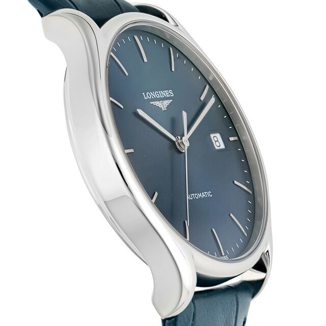 ロンジン リール 自動巻き 腕時計 ブランド メンズ LONGINES L4.860.4.92.2 アナログ ブルー スイス製 L4-860-4-92-2