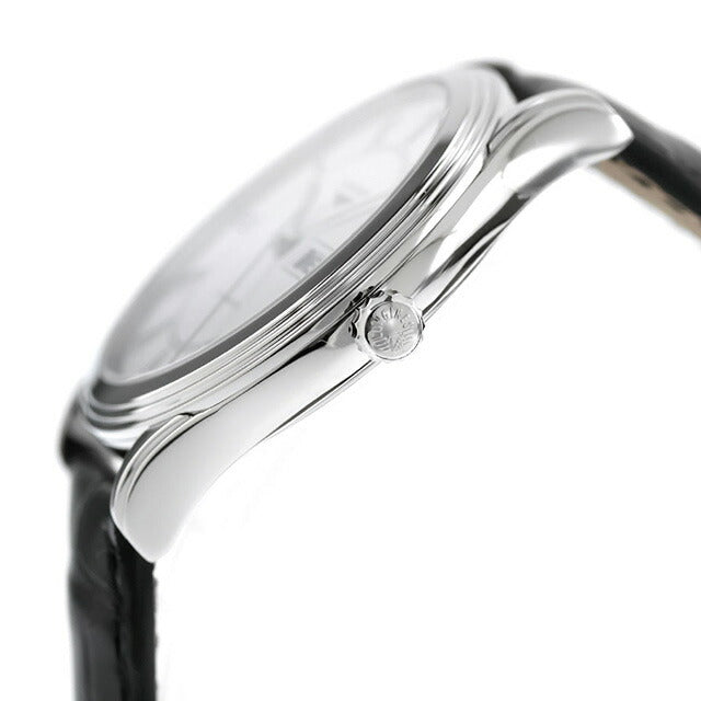ロンジン フラッグシップ 自動巻き 腕時計 ブランド メンズ LONGINES L4.899.4.21.2 アナログ シルバー ブラック 黒 スイス製 L4-899-4-21-2