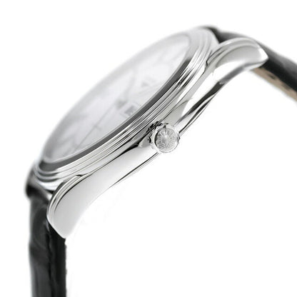 ロンジン フラッグシップ 自動巻き 腕時計 ブランド メンズ LONGINES L4.899.4.21.2 アナログ シルバー ブラック 黒 スイス製 L4-899-4-21-2