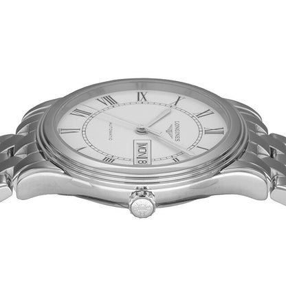 ロンジン フラッグシップ 自動巻き 腕時計 ブランド メンズ LONGINES L4.899.4.21.6 アナログ ホワイト 白 スイス製 L4-899-4-21-6