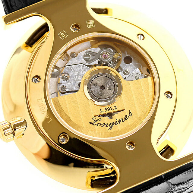 ロンジン グランクラシック 自動巻き 腕時計 ブランド メンズ LONGINES L4.908.2.12.2 アナログ ホワイト ブラック 黒 スイス製 L4-908-2-12-2