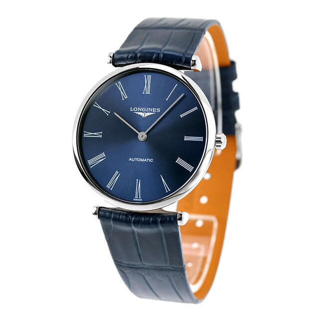 ロンジン グランクラシック 自動巻き 腕時計 ブランド メンズ LONGINES L4.908.4.94.2 アナログ ブルー スイス製 L4-908-4-94-2