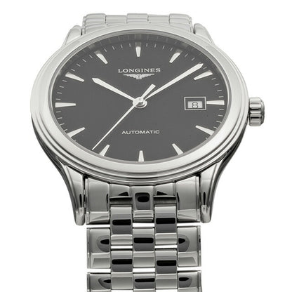 ロンジン フラッグシップ 自動巻き 腕時計 ブランド メンズ LONGINES L4.984.4.52.6 アナログ ブラック 黒 スイス製 L4-984-4-52-6