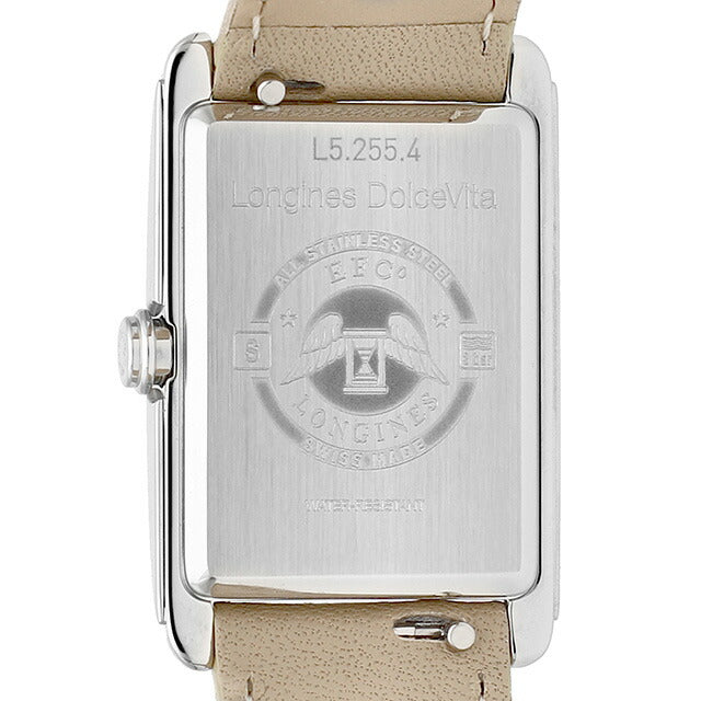 ロンジン ドルチェビータ クォーツ 電池式 腕時計 ブランド レディース LONGINES L5.255.4.11.7 アナログ ホワイト ベージュ 白 スイス製 L5-255-4-11-7