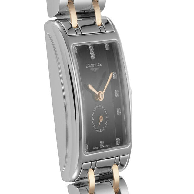 ロンジン ドルチェビータ クォーツ 電池式 腕時計 ブランド レディース LONGINES L5.255.5.57.7 アナログ ブラック シルバー L5-255-5-57-7
