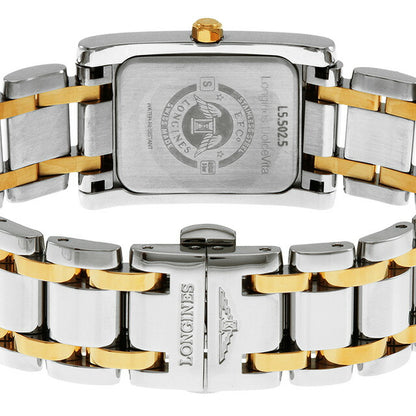 ロンジン ドルチェビータ クォーツ 電池式 腕時計 ブランド レディース LONGINES L5.502.5.28.7 アナログ ホワイト シルバー L5-502-5-28-7
