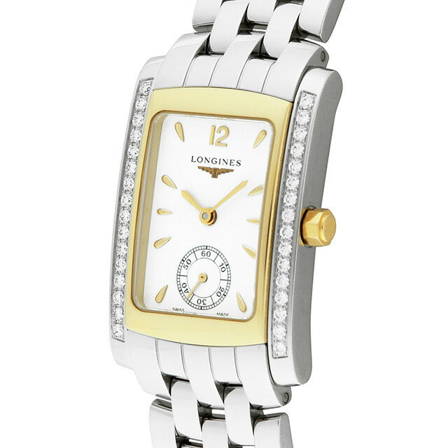 ロンジン ドルチェビータ クォーツ 電池式 腕時計 ブランド レディース ダイヤモンド LONGINES L5.502.5.29.6 アナログ ホワイト 白 L5-502-5-29-6