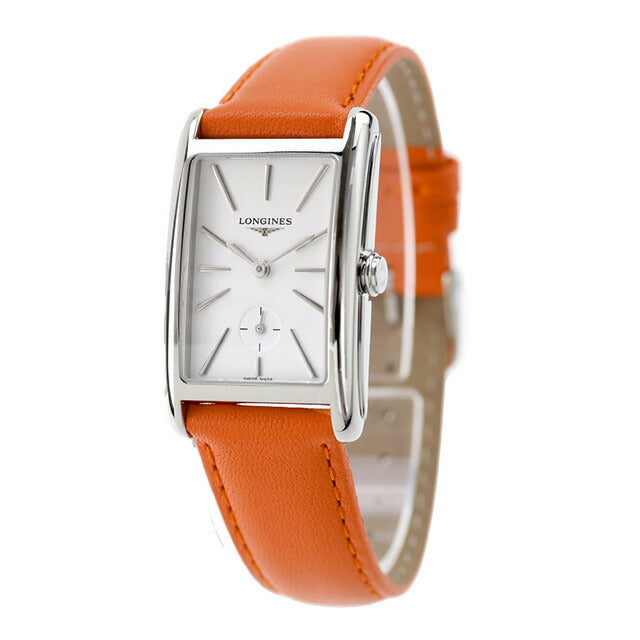ロンジン ドルチェビータ クォーツ 電池式 腕時計 ブランド レディース LONGINES L5.512.4.11.8 アナログ ホワイト オレンジ 白 スイス製 L5-512-4-11-8