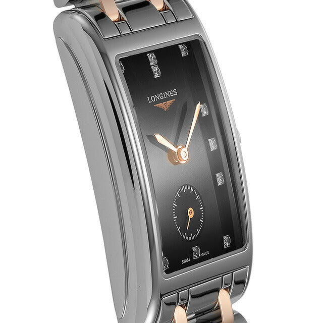 ロンジン ドルチェビータ クォーツ 電池式 腕時計 ブランド レディース LONGINES L5.512.5.57.7 アナログ ブラック シルバー L5-512-5-57-7