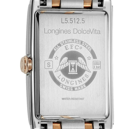 ロンジン ドルチェビータ クォーツ 電池式 腕時計 ブランド レディース LONGINES L5.512.5.57.7 アナログ ブラック シルバー L5-512-5-57-7