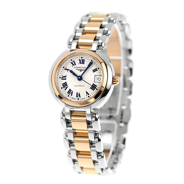 ロンジン プリマルナ 自動巻き 腕時計 ブランド レディース LONGINES L8.111.5.78.6 アナログ シルバー ピンクゴールド スイス製 L8-111-5-78-6