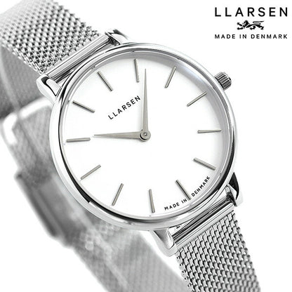 エルラーセン 時計 キャロライン 30mm レディース 腕時計 ブランド LL146SWSM ホワイト LL146SWSM