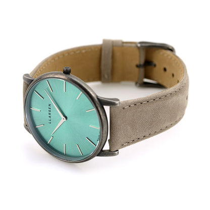 Ellasen Watch Oliver 39mm Model Model Watch品牌LL147777777OTECSTMS TEAL GREIGE