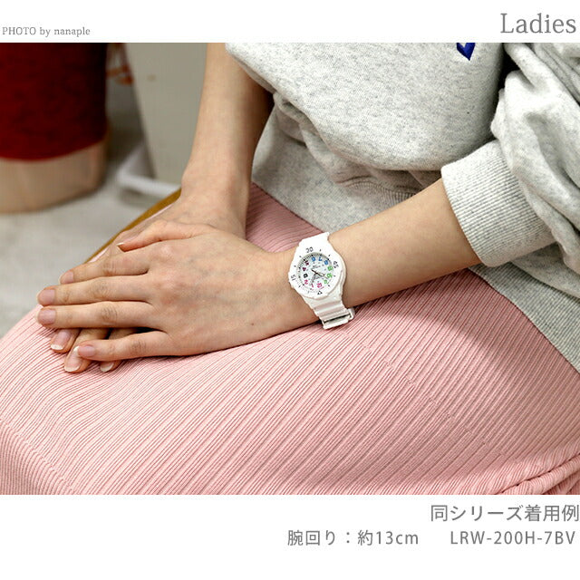 卡西奥 卡西欧 LRW-200H-2CV Chipkashi海外模特男士女士观看品牌Casio 卡西欧 蓝色白色LRW-200H-2CVDF