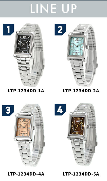 カシオ チープカシオ CASIO クォーツ 電池式 LTP-1234DD-DS スタンダード 海外モデル レディース チプカシ 腕時計 ブランド カシオ casio アナログ 選べるモデル LTP-1234DD-DS