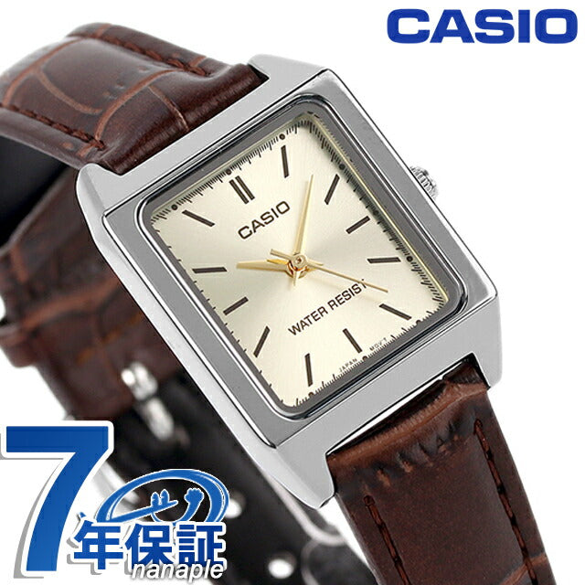 カシオ CASIO LTP-V007L-9E チプカシ 海外モデル レディース 腕時計 ブランド カシオ casio アナログ ゴールド ブラウン LTP-V007L-9EDF