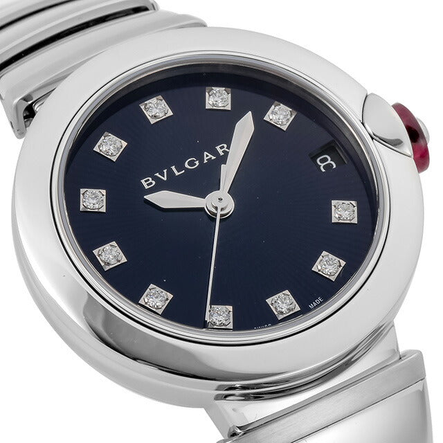 Bulgari Li L Chair Automatic Watch Brand Ladies Diamond BVLGARI LU33C3SSD/11 Analog Black Black Black Swiss LU33C3SSD11