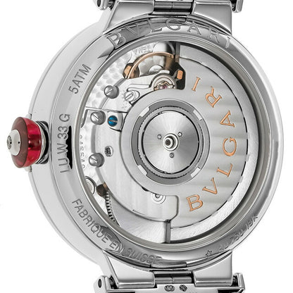 ブルガリ ルチェア 自動巻き 腕時計 ブランド レディース ダイヤモンド BVLGARI LUW33C6GDLD/11 アナログ シルバー ブルー LUW33C6GDLD11