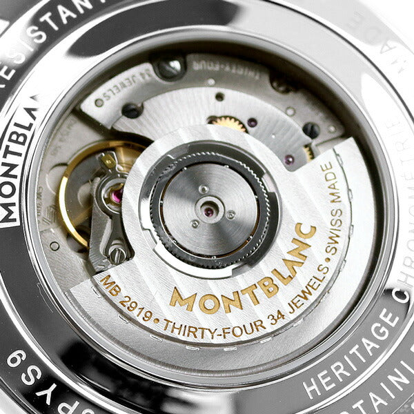 Montblanc Clock Heritage Germetry Dual Time 41.5mm小型第二自动机械男士手表品牌112540 MB112540