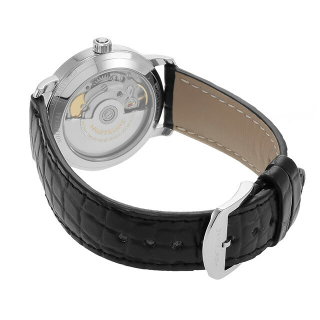 モンブラン トラディション 自動巻き 腕時計 ブランド レディース MONTBLANC 114368 アナログ ホワイト ブラック 黒 スイス製 MB114368