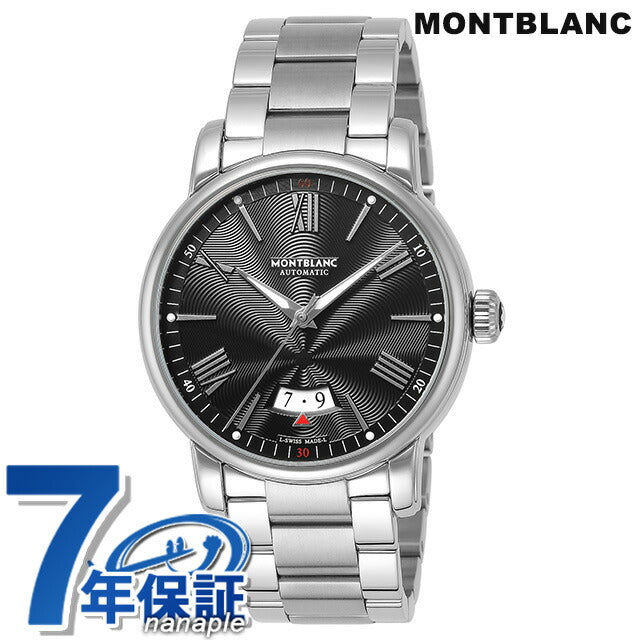 Mont Blanc Automatic Mechanical Watch品牌男士115935模拟黑色黑色瑞士MB115935