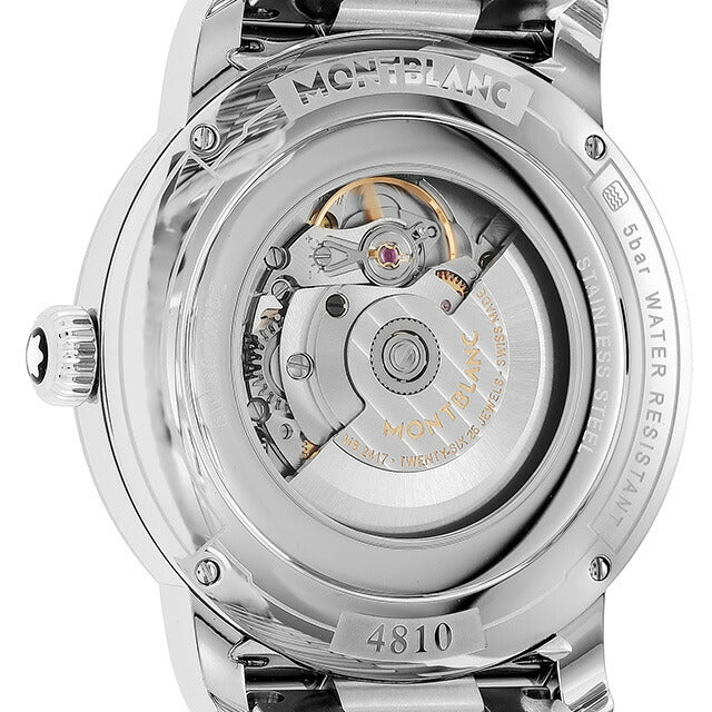 Mont Blanc Automatic Mechanical Watch品牌男士115935模拟黑色黑色瑞士MB115935