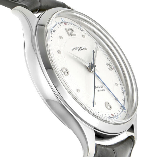モンブラン ヘリテイジ 自動巻き 腕時計 ブランド メンズ MONTBLANC 119948 アナログ シルバー グレー スイス製 MB119948