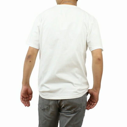 メゾンキツネ 半袖Ｔシャツ メンズ ブランド MAISON KITSUNE ポルトガル KM00119 ホワイト系 ウェア 選べるモデル MKIKM00119A