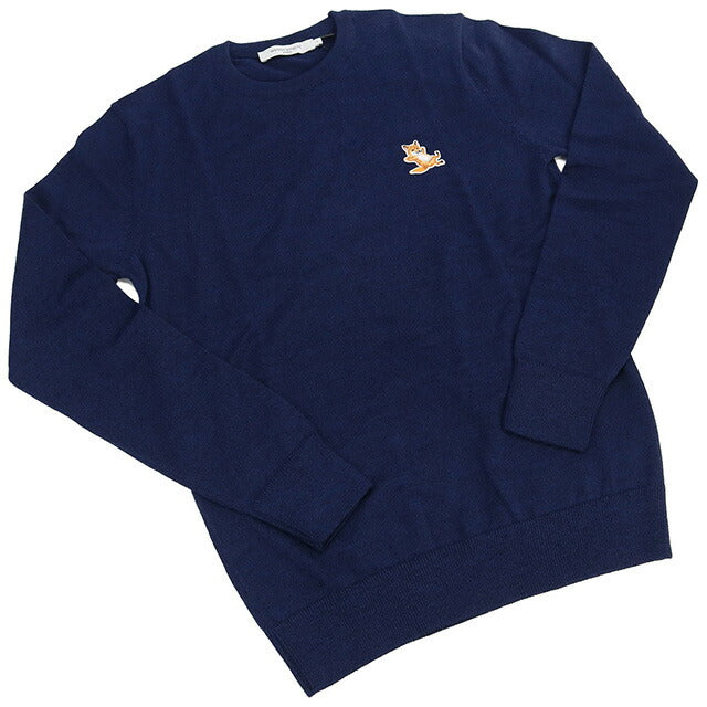 メゾンキツネ ニット メンズ ブランド MAISON KITSUNE モロッコ KM00501 NAVY MELANGE ネイビー系 ウェア 選べるモデル MKIKM00501A