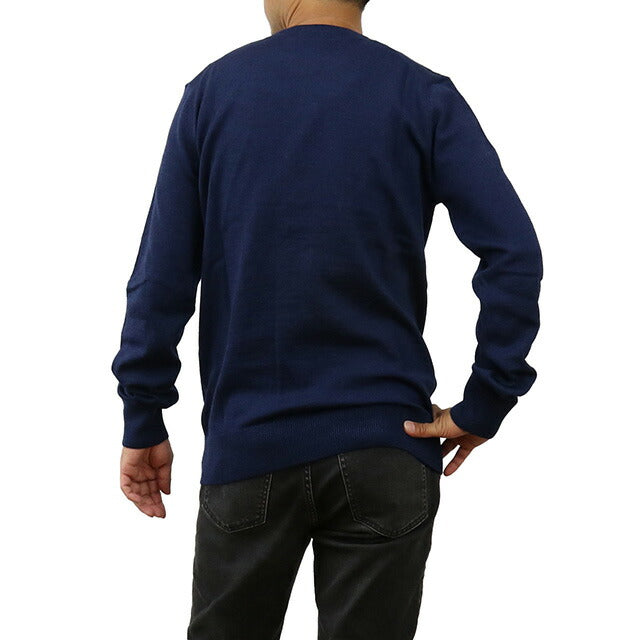 メゾンキツネ ニット メンズ ブランド MAISON KITSUNE モロッコ KM00501 NAVY MELANGE ネイビー系 ウェア 選べるモデル MKIKM00501A