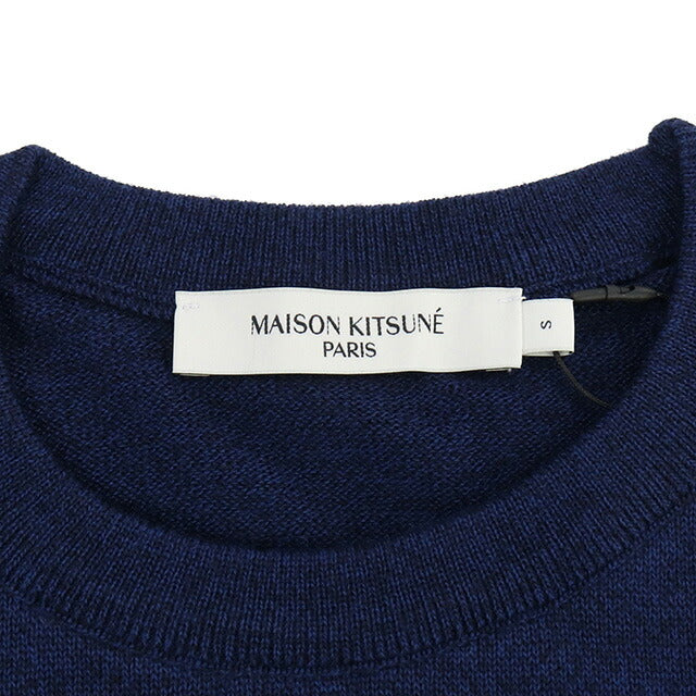 メゾンキツネ ニット メンズ ブランド MAISON KITSUNE モロッコ KM00501 NAVY MELANGE ネイビー系 ウェア 選べるモデル MKIKM00501A