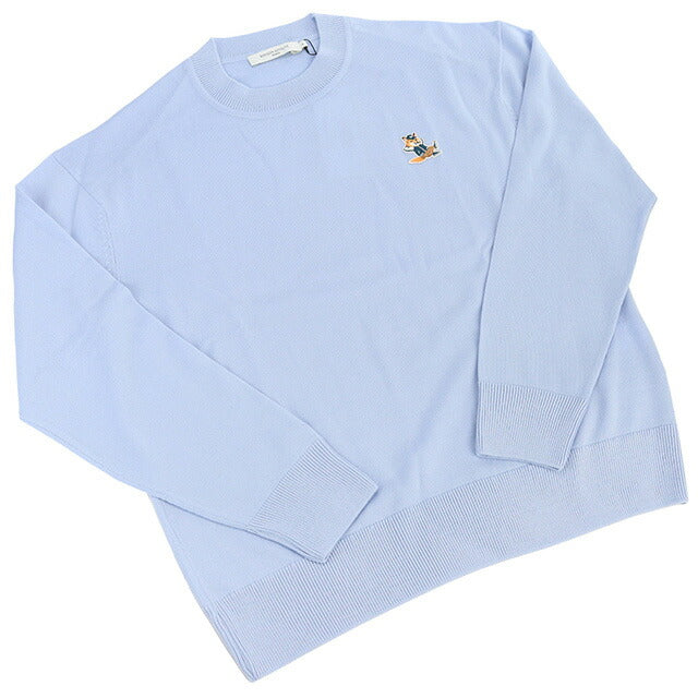 Maison Knit针织男士品牌Maison Kitsune Morocco KM00503淡蓝色磨损选择MKIKM00503A